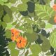 Bain de soleil vintage - transat au décor floral