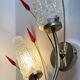 Pair of retro 60s wall lights