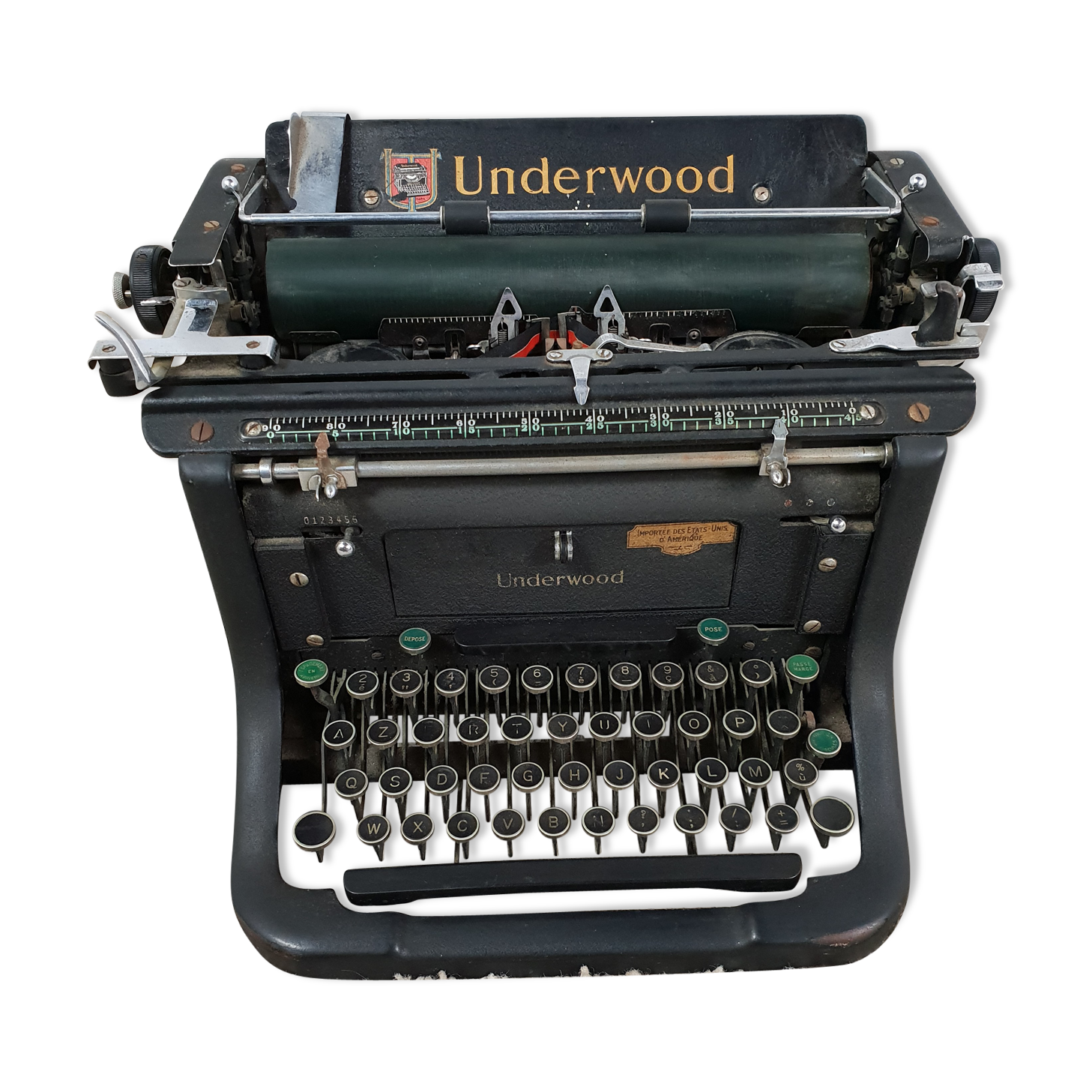 Machine à écrire Underwood années 30