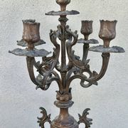 Napoleon III fireplace garniture in marble & regulus signed Auguste Moreau.