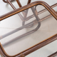 Bamboo and rattan garden terrace furniture set
