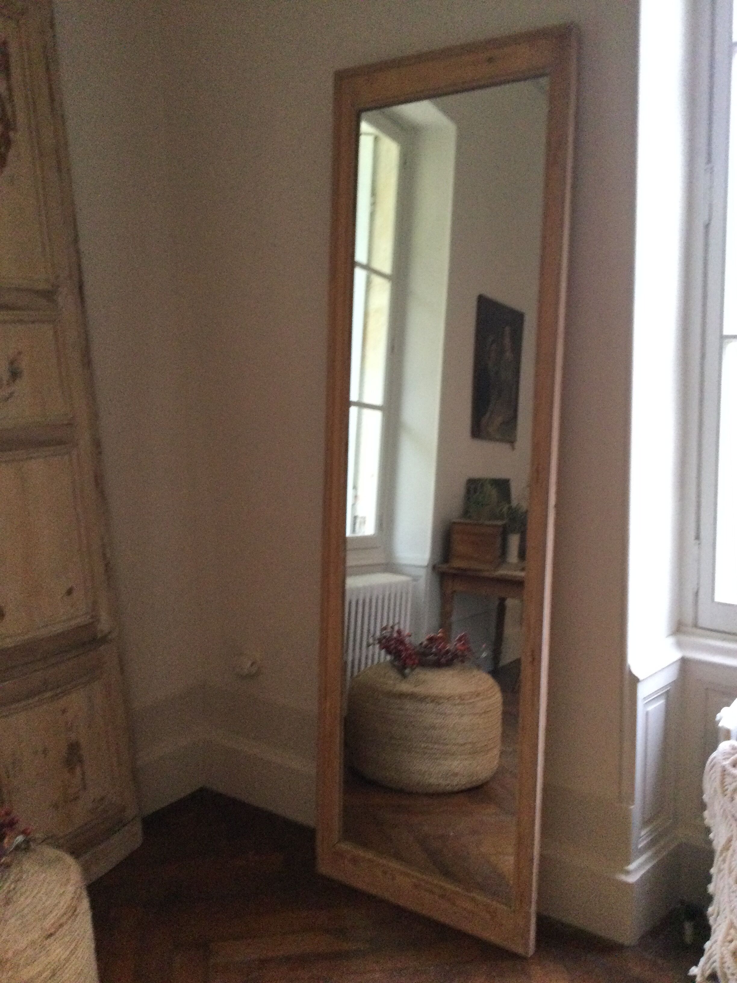 Antique mirror stripped 220x67cm