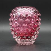 Extraordinary Pink Barovier e Toso Bugnato Vase