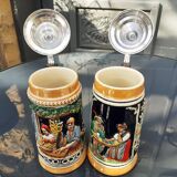 Ancienne chopes à bière allemande