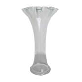 Tulip vase in transparent glass