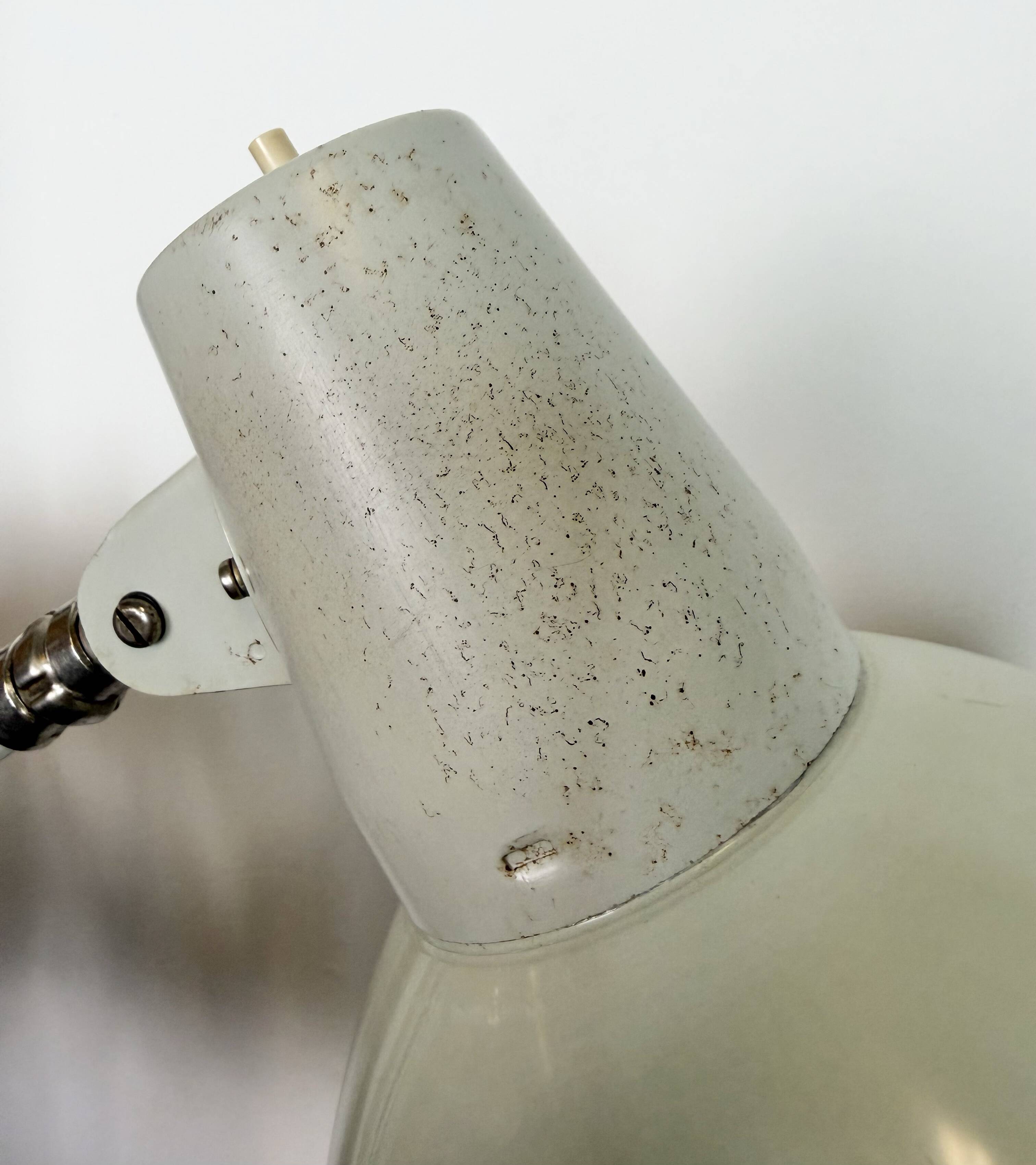 Grey German Industrial Scissor Wall Lamp from SIS, 1960s