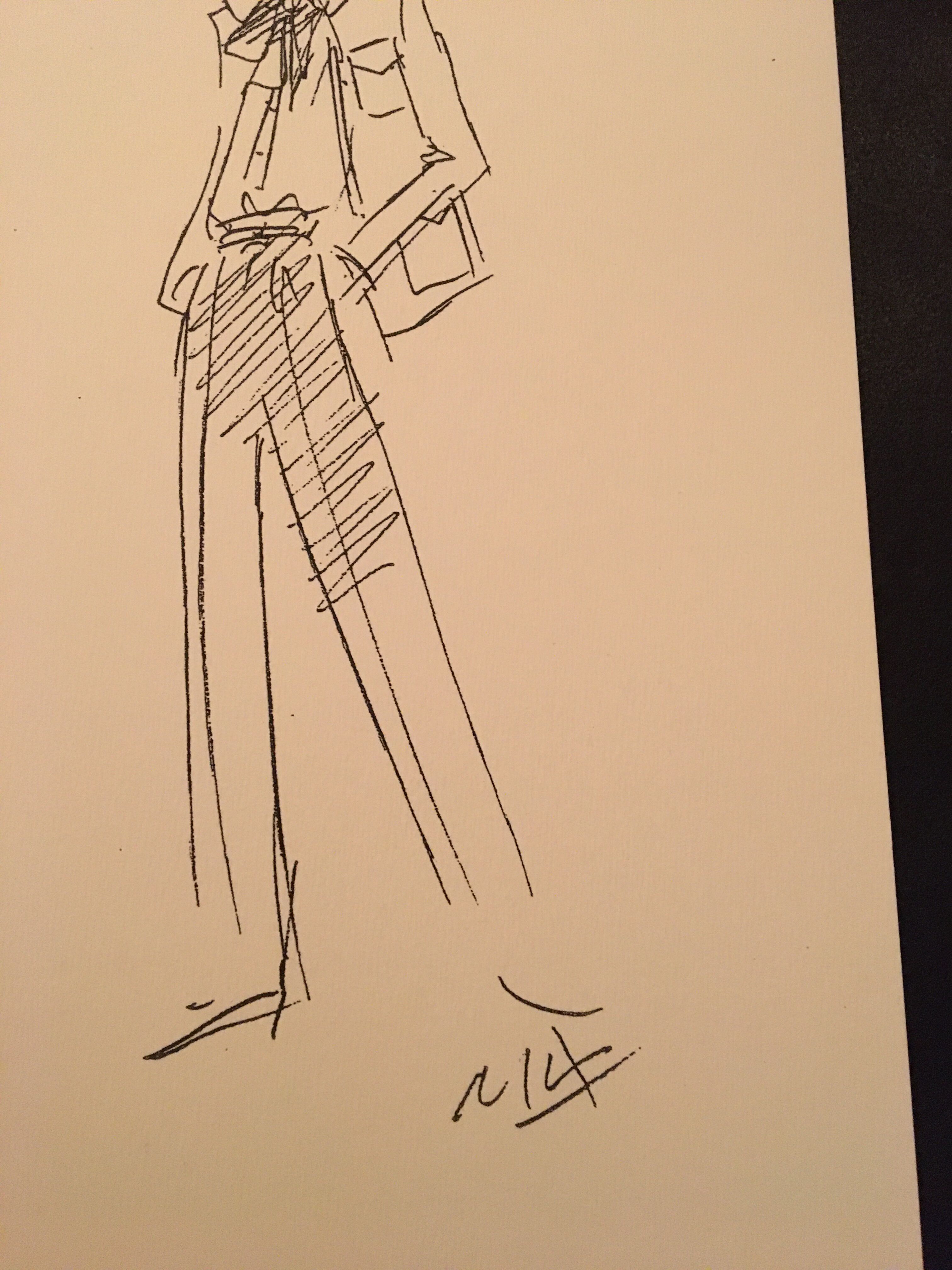 Christian Dior, illustration de mode de presse collection printemps - été 1978