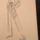 Christian Dior, illustration de mode de presse collection printemps - été 1978