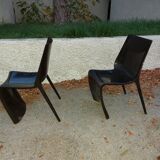 Deux chaises design italien Pedrali modèle smart