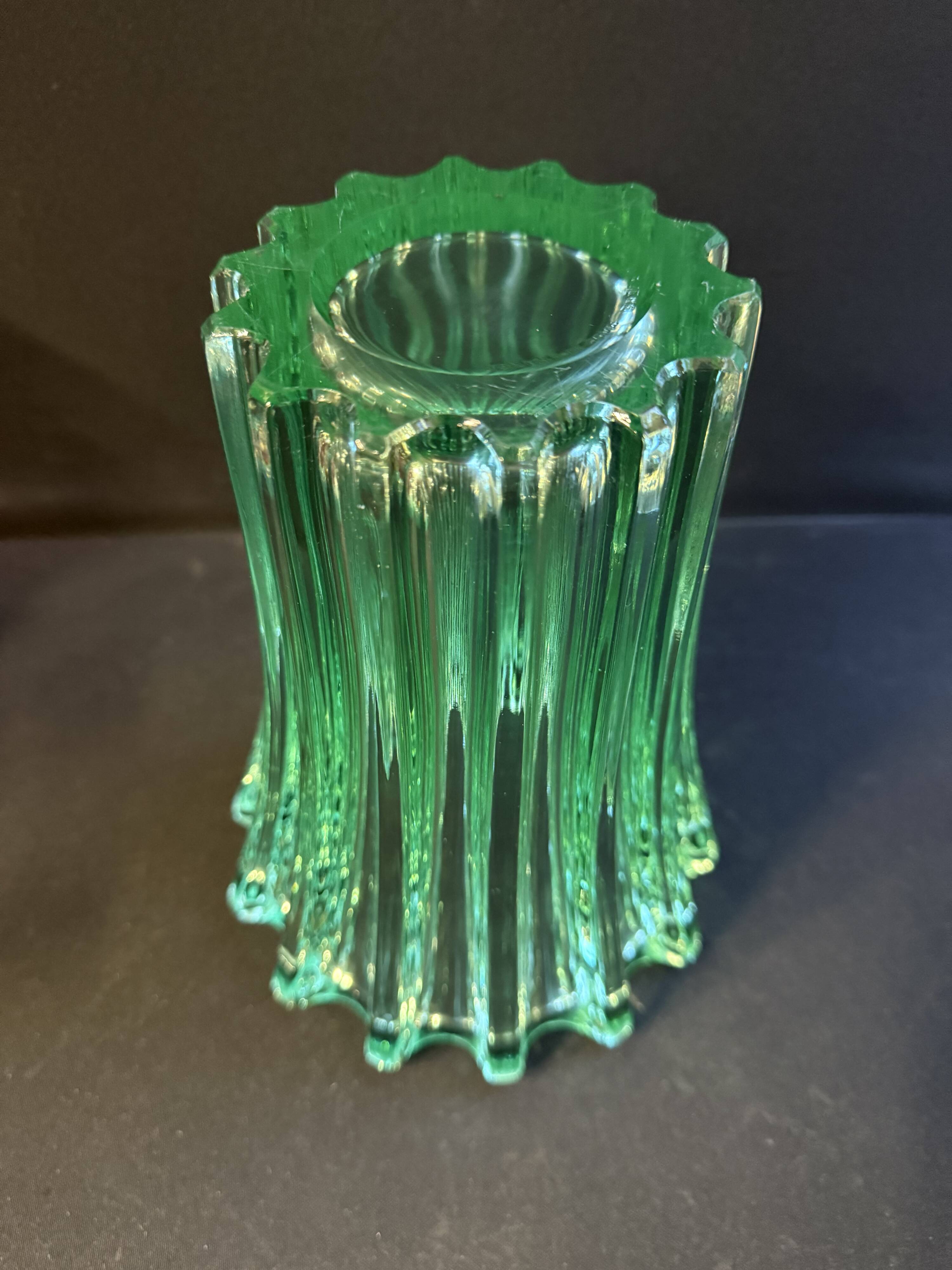 Large green Art Deco vase – Pierre d'Avesn