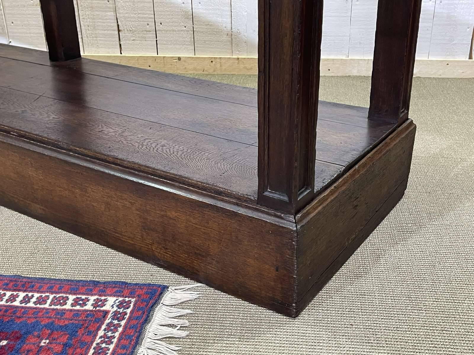 19th century oak draper's table