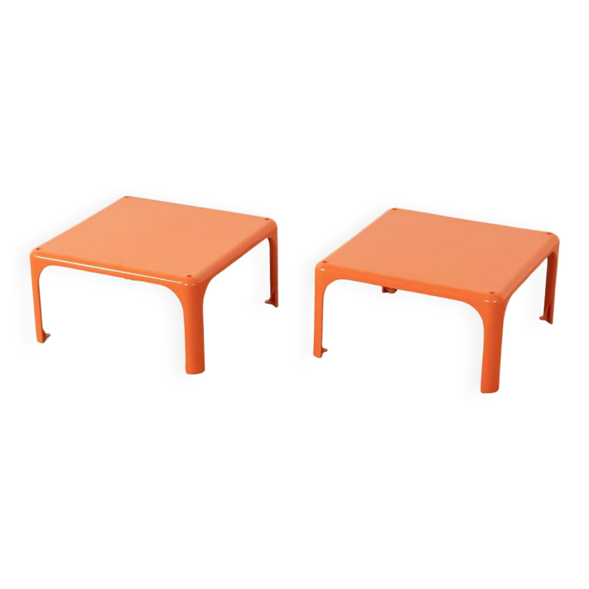 demetrio 45 side tables, vico magistretti, artemide