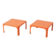 demetrio 45 side tables, vico magistretti, artemide