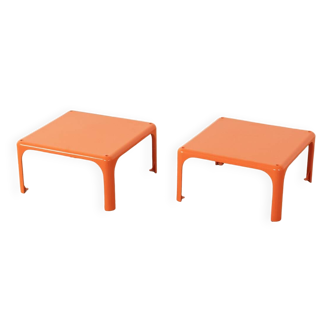 demetrio 45 side tables, vico magistretti, artemide