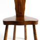 Solid wood chair with an ornate, hand-carved backrest – Made in Spain