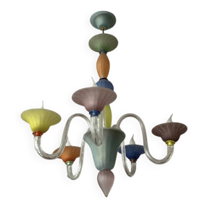 Lustre Murano 6 feux