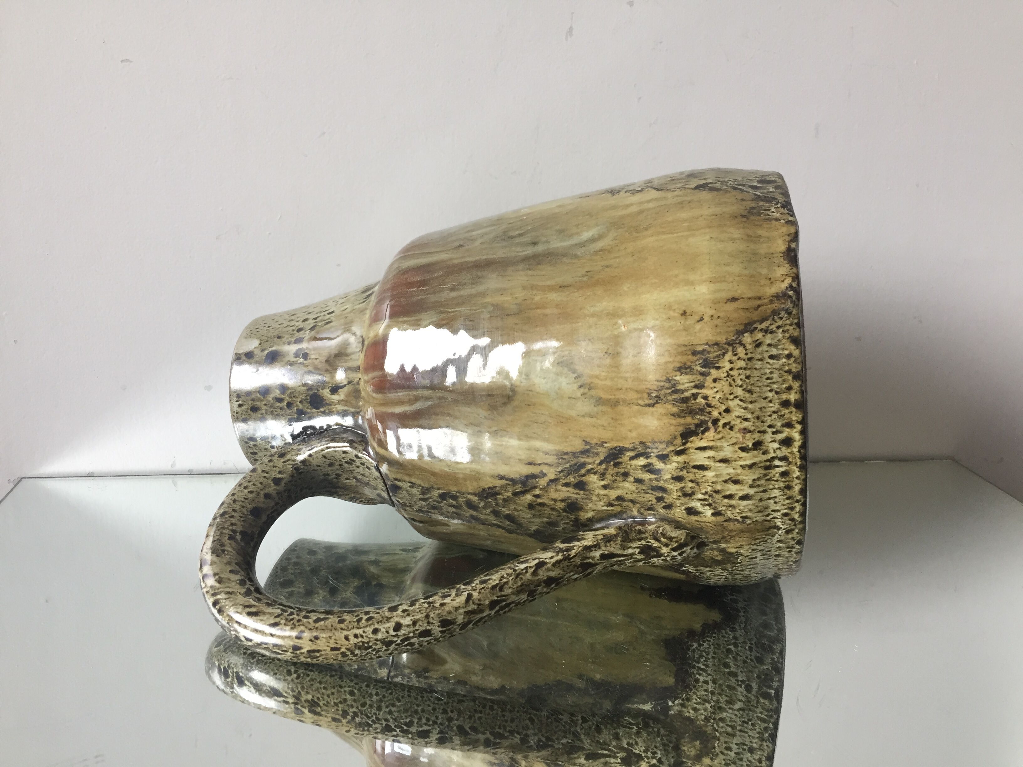 Stoneware Vase Pitcher Vintage Signed Danish