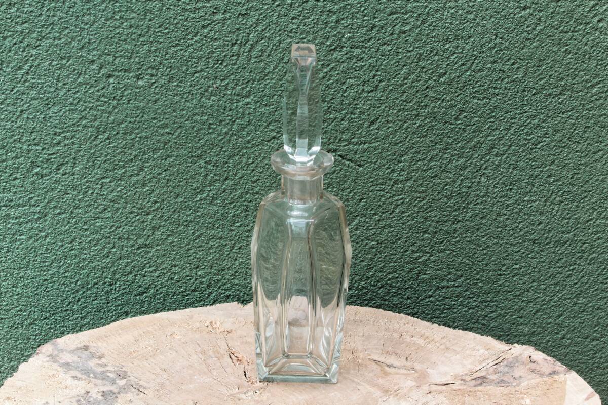 Art Deco cut crystal carafe