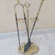 Bronze and iron fireplace kit