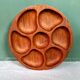 Vintage teak snack serving bowl, 1960s
