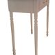 Current dressing table console in white painted wood with one drawer