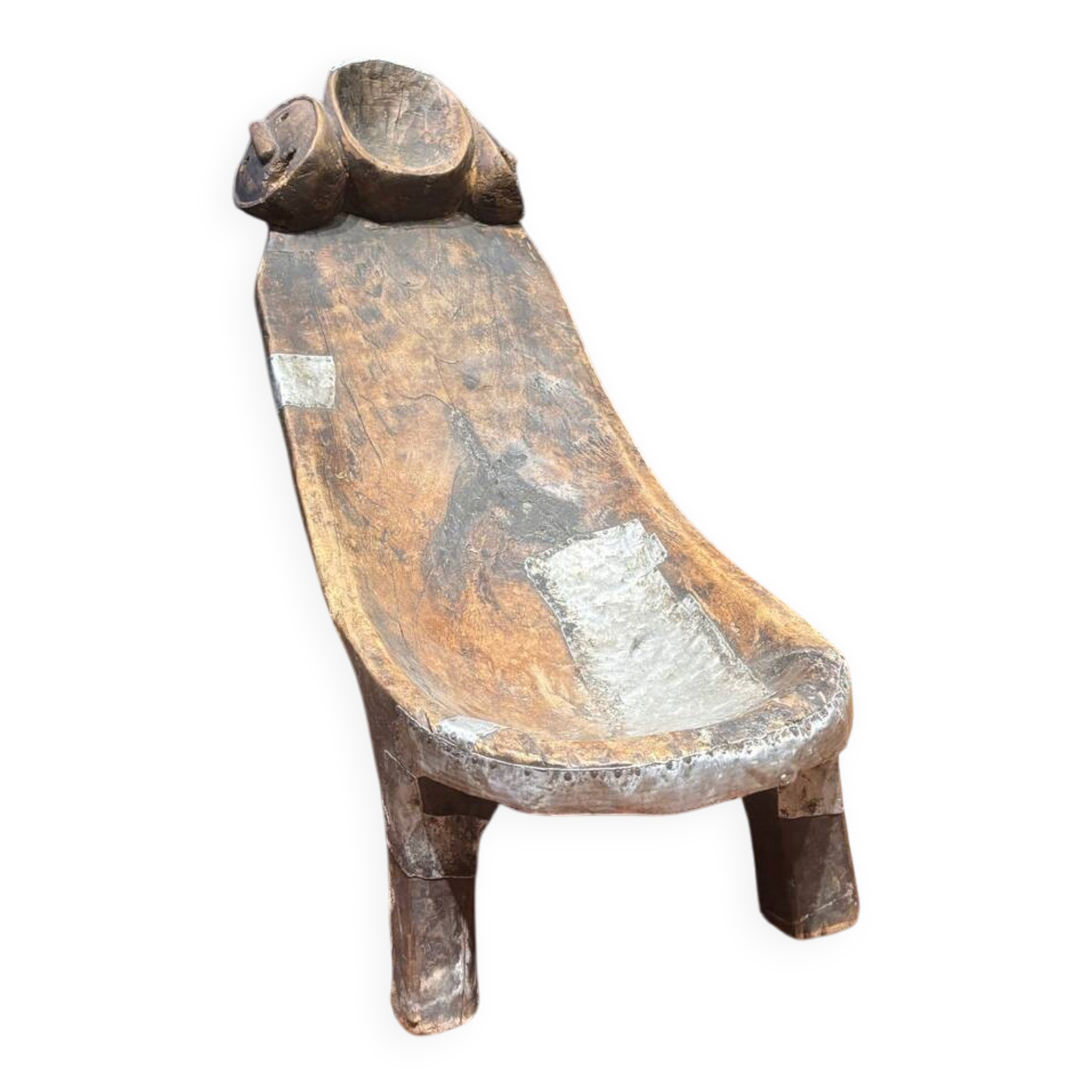 Traditional African wooden seat – Ethnic and historical piece