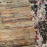 Tapis Berbère Boucherouite coloré - 129 x 160 cm