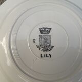 8 plates hollow ST Amand decor "Lily"