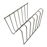 Magazine rack in chrome metal