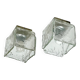 Vintage 70s Handmade Murano Ice Glass Wall or Ceiling Lamps by Toso