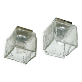 Appliques ou plafonniers vintage en verre de Murano fait main des années 70 par Toso