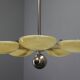 Exceptional Art Deco Functionalist Nickel-Plated Chandelier, 1930s