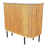 1950s wicker bar, height 108.5 cm