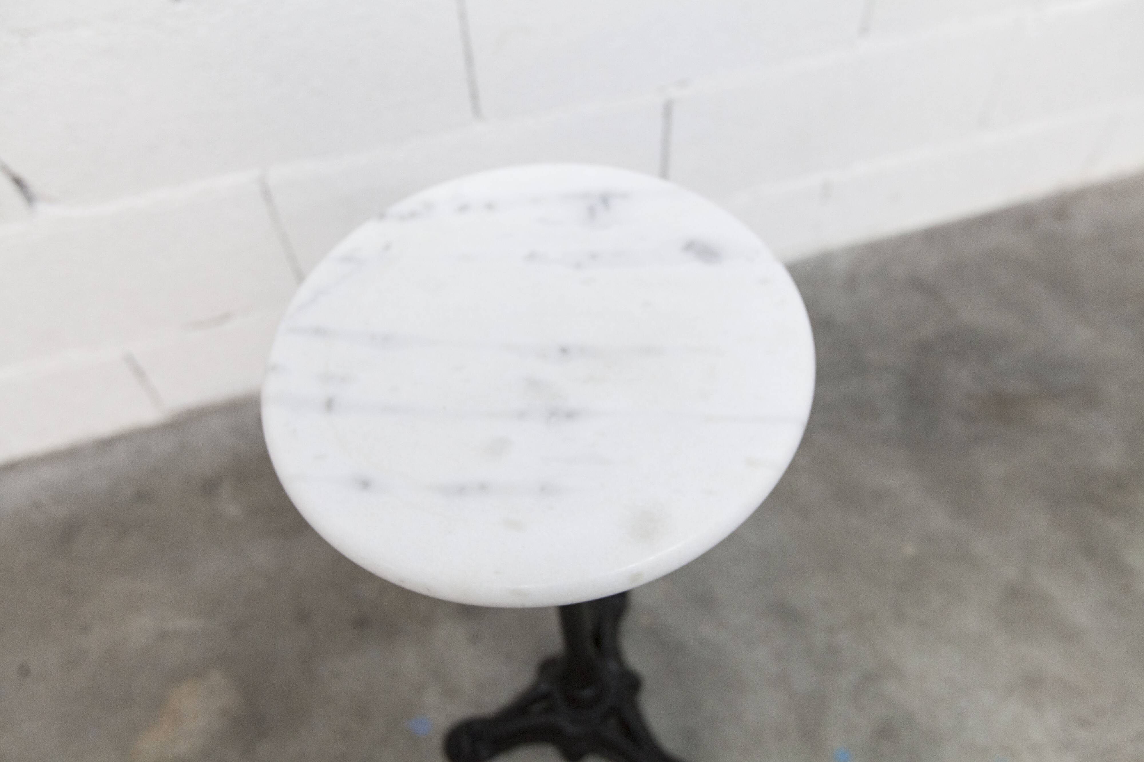Marble and cast iron plant stand, 1960s, D30