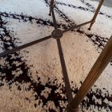 Table basse marbre et laiton années 60