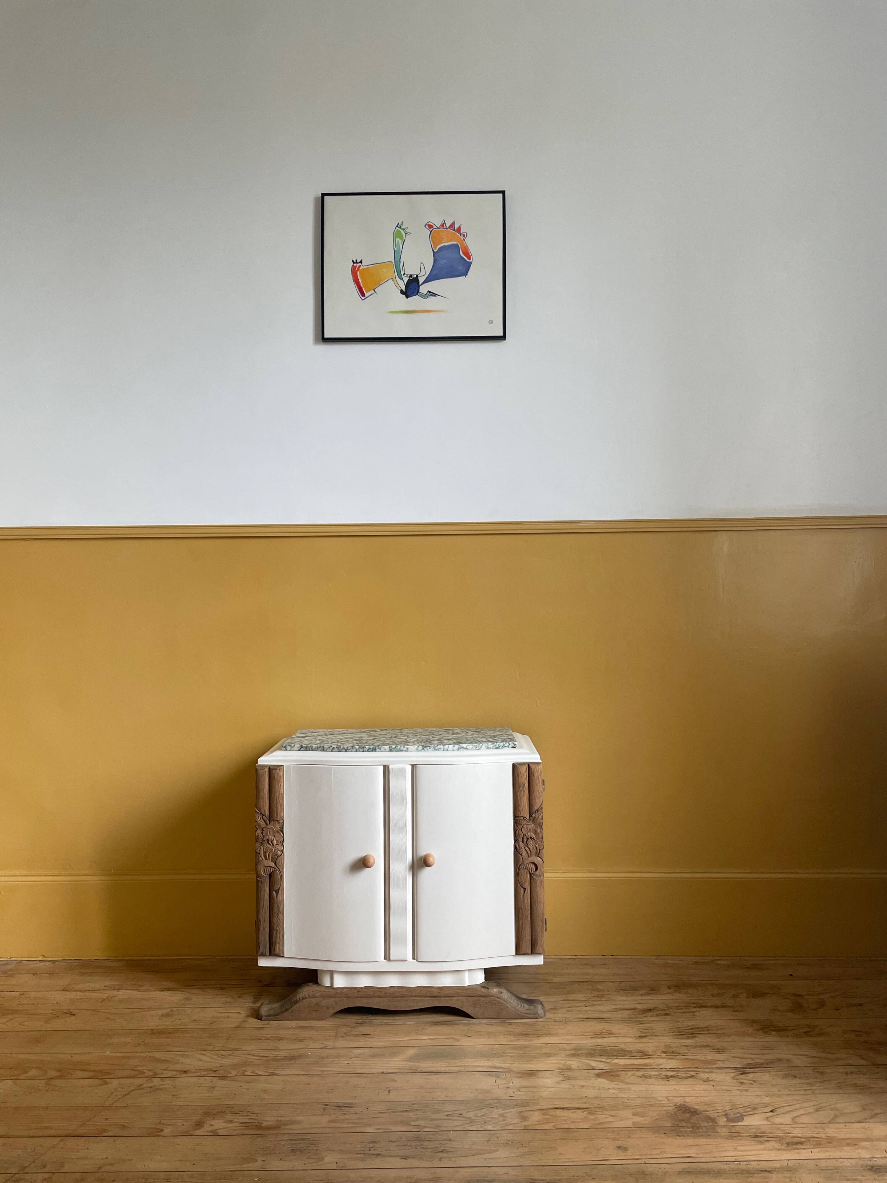 Small storage chest of drawers / art nouveau style