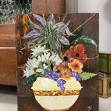 Peinture bouquet vintage