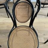 Série de 8 chaises viennoises N.33 de J&J Kohn, 1900
