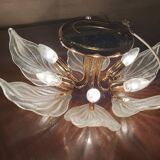 Plafonnier en verre de Murano, Navaresi, Italie, années 1980