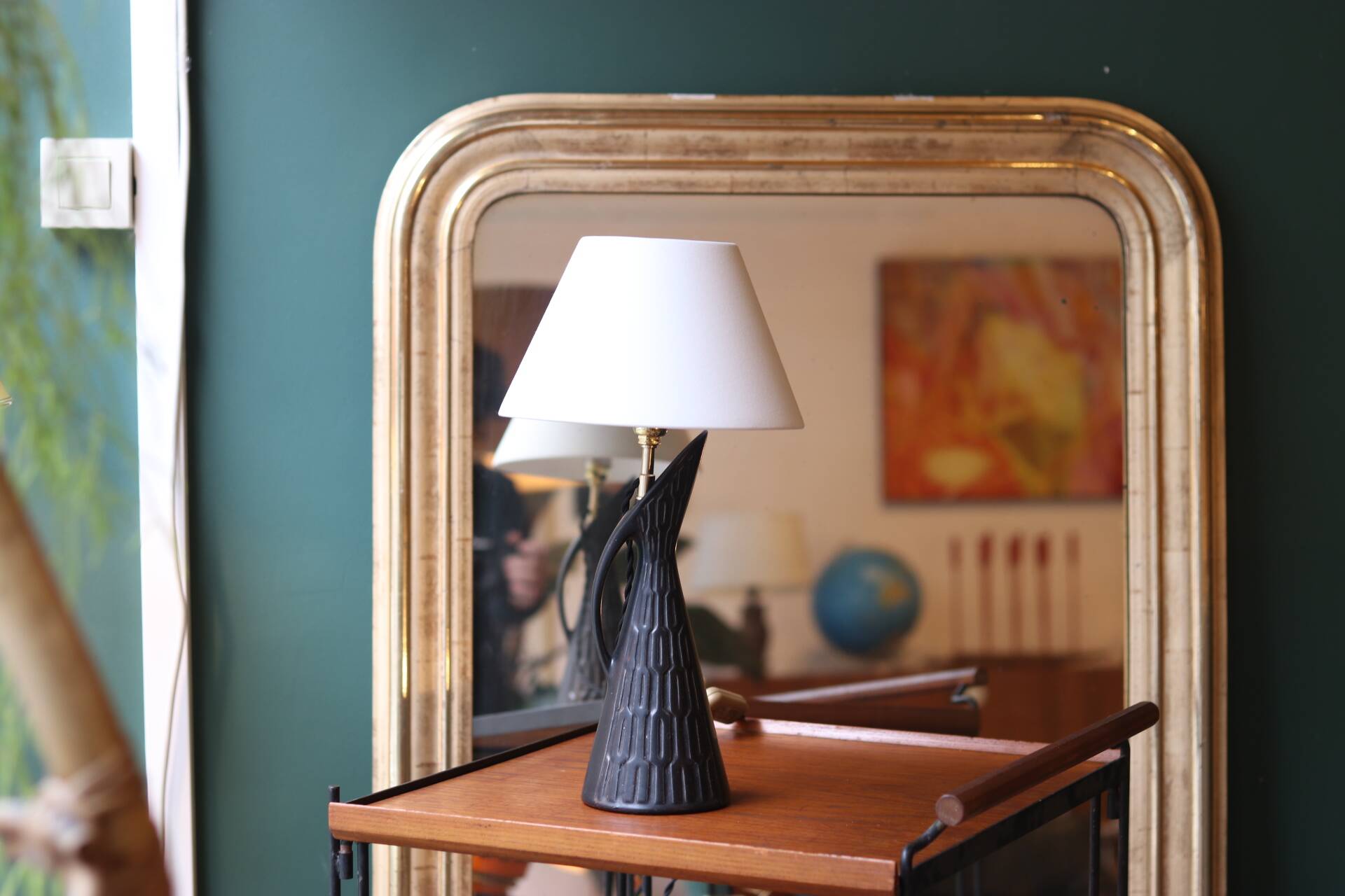 Mid-century ceramic lamp base from West Germany, 1950s