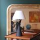 Pied de lampe mid-century en céramique West Germany, 1950