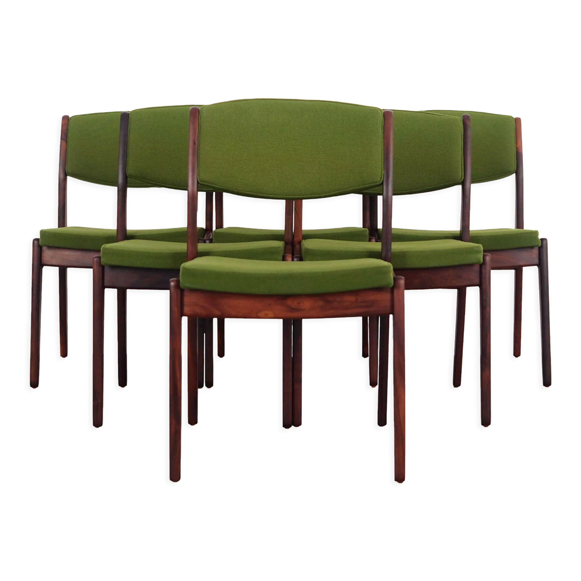 Ensemble de six chaises fabriqué par Skovby 1970