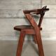 Set of 4 brutalist dutch oak chairs