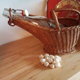 Rattan bottle holder