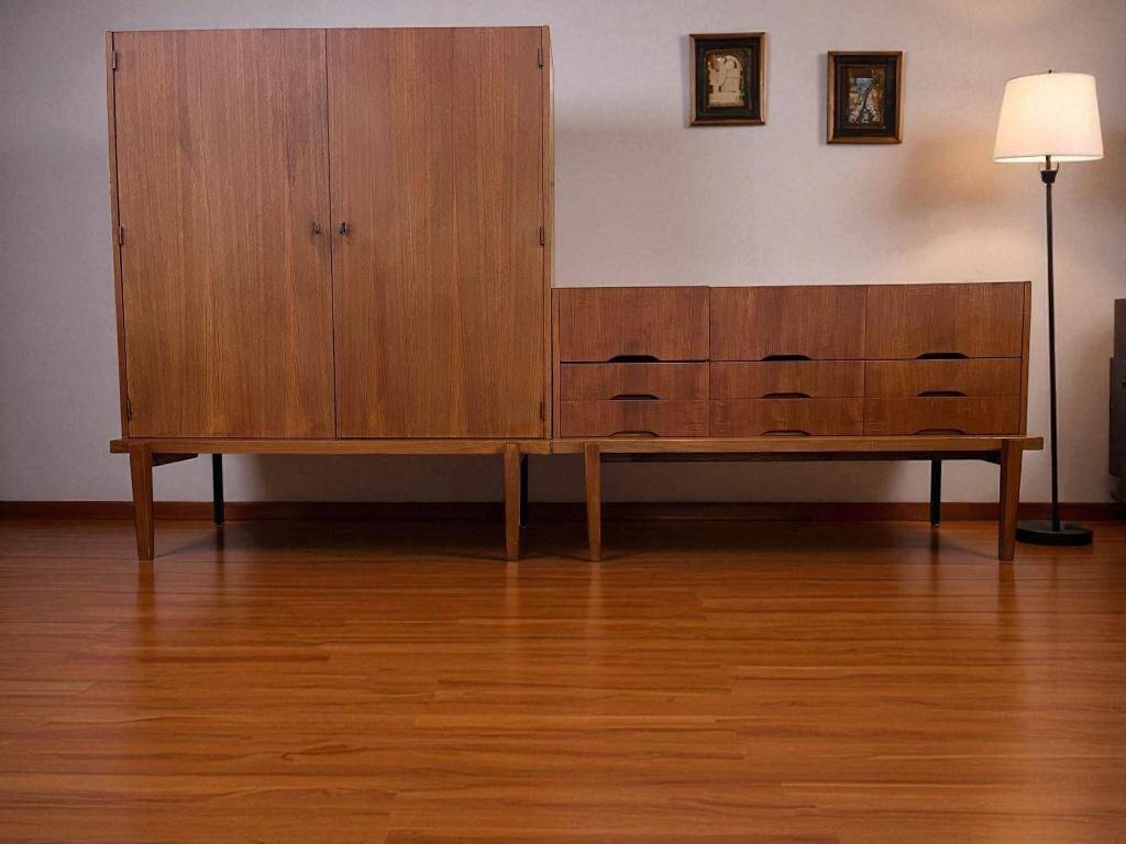 Vintage XL set: audio cabinet / wall cabinet