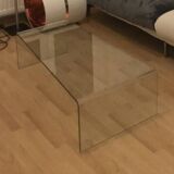 Glass coffee table