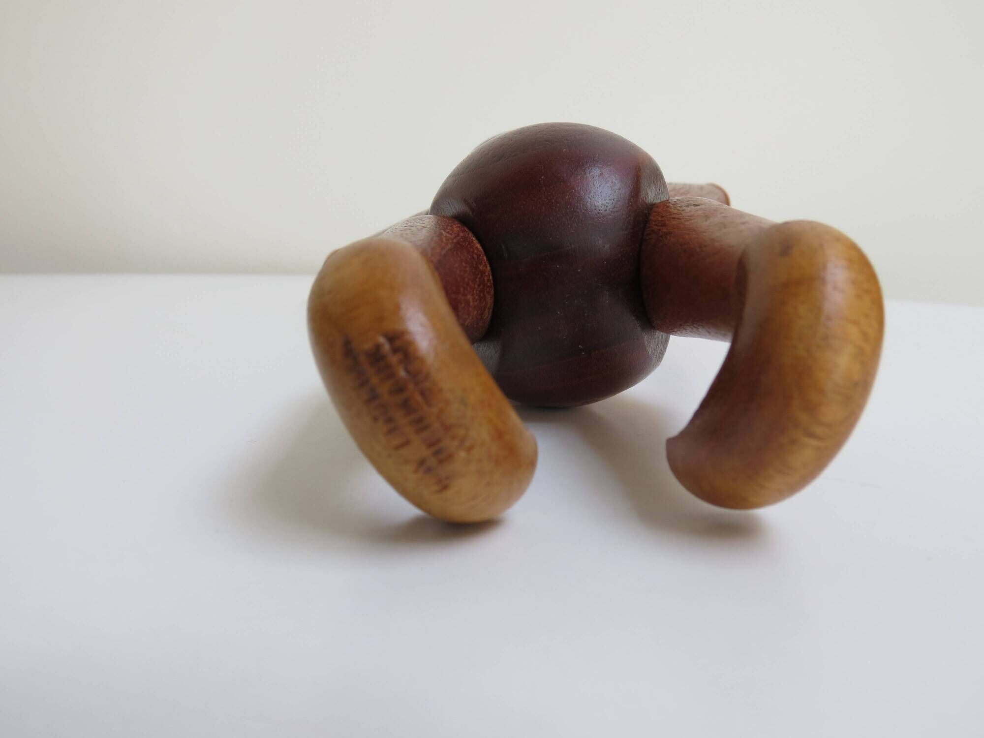 Set of 3 1960s Kay Bojesen Vintage Wooden Toy Monkey Elephant Bear Danish