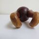 Set of 3 1960s Kay Bojesen Vintage Wooden Toy Monkey Elephant Bear Danish