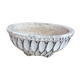 Round planter vintage concrete structured 60, 70 years
