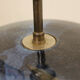 Round glazed ceramic lamp - from the 1960s